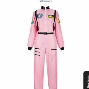 Pink Astronaut Costume Jumpsuit size Sm